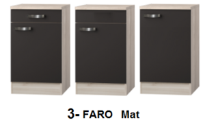 2- Faro, Antraciet mat