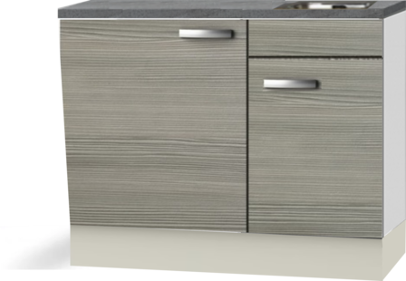 Kitchenette 100cm Vigo incl mini inbouw koelkast RAI-2252