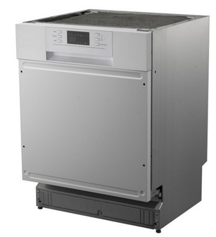 Kitchenette 180cm greeploos wit met koelkast en vaatwasser RAI-449
