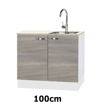 Kitchenette 100cm met stelpoten RAI-0303