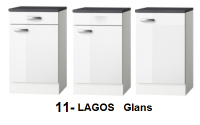 Hogekast inbouw oven Lagos White Glans (BxHxD) 60 x 206,8 x 57,1 cm HOMK660-9