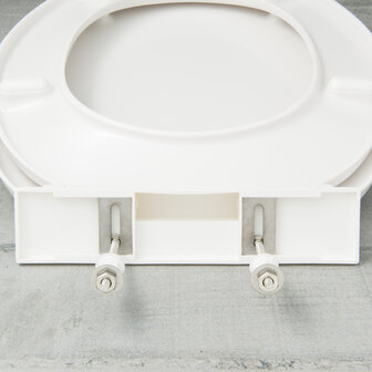 Duroplast WC-ziiting WHITE met soft-close, wit