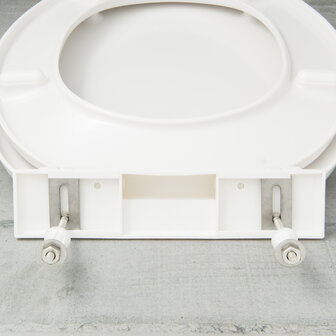 Duroplast WC-ziiting WHITE met soft-close, wit