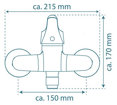ATTICA &eacute;&eacute;ngreepsmengkraan keuken, wandmontage, chroom  draaibare uitloop, lengte: ca. 20 cm  lengte uitloop (voorsprong): ca. 27 cm  keramische schijven  geluidsarme, verwisselbare 40 mm-cartouche