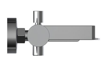 NIAGARA &eacute;&eacute;ngreepsmengkraan bad met watervaluitloop, chroom  keramische schijven  geluidsarme, verwisselbare 35 mm-cartouche  regelbaar kinderbeveiliging  &frac12;&quot; (&Oslash; ca. 1,9 cm) verbinding voor douchesl