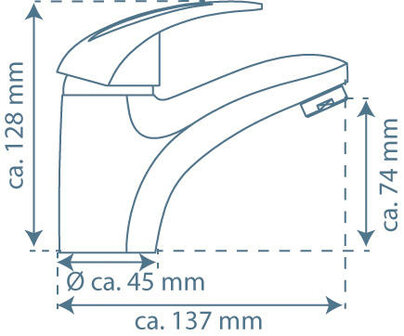 AQUA 2 SAVE waterbesparende &eacute;&eacute;ngreepsmengkraan wastafel, chroom  keramische schijven  geluidsarme, verwisselbare 40 mm-cartouche  Eco-Click functie en kinderbeveiliging  50% waterbesparing door sp