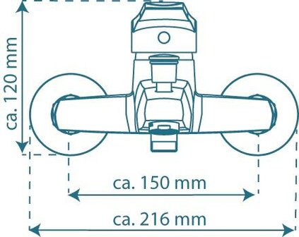 TESSA &eacute;&eacute;ngreepsmengkraan bad, chroom  keramische schijven  geluidsarme, verwisselbare 40 mm cartouche  &frac12;&quot; (&Oslash; ca. 1,9 cm) verbinding voor doucheslang  metalen greep  garantie: 5 jaar