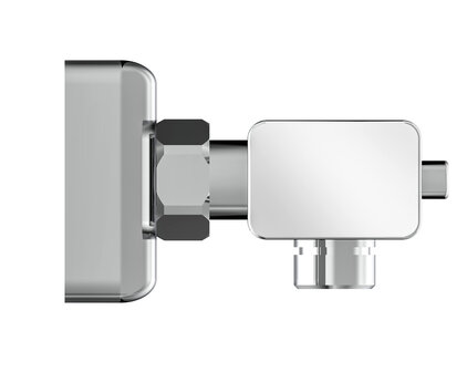 SIGNO thermostatische mengkraan douche, chroom  &frac12;&quot; (&Oslash; ca. 1,9 cm) keramisch ventiel bovenstuk  uitwisselbaar thermostaat element  temperatuurschaal en veiligheidsstop op 38 &deg;C   Eco-Stop functie 