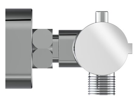 LONDON thermostatische mengkraan douche, 120 mm HOH-afstand, chroom  120mm Hart op Hart afstand voor de aansluiting  keramisch &frac12; ventiel bovenstuk  uitwisselbaar thermostaat element  temperatuurs