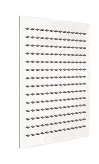 SUMBA hoofddouche, chroom  antikalk nozzles  supervlakke hoofddouche van roestvrij staal  hoofddouche: ca. 30 x 30 cm  &frac12;&quot; (&Oslash; ca. 1,9 cm) aansluiting  garantie: 5 jaar
