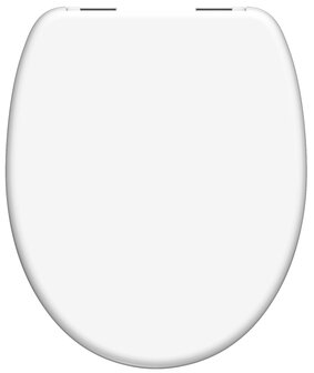 Duroplast WC-bril WHITE met soft-close, wit