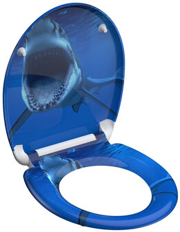 Duroplast WC-bril SHARK met soft-close en quick-release