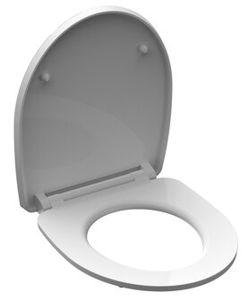 Duroplast High Gloss WC-bril ROUND DIPS met soft-close en quick-release