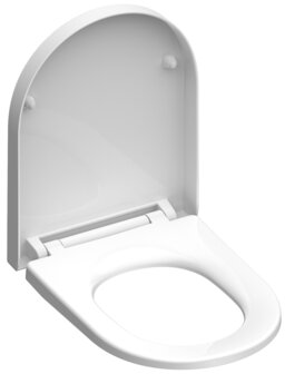 Duroplast WC-bril D-vorm WHITE met soft-close en quick-release