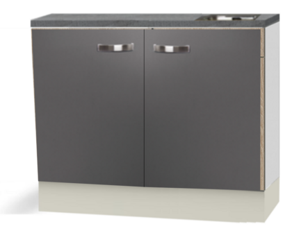 Kitchenette 120cm EMMA incl inbouw koelkast RAI-049