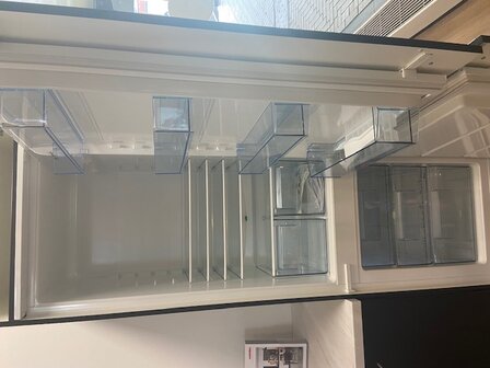 Showmodel zwarte hoek keuken 180cm +  240cm met inbouw apparatuur per direct leverbaar NEW-5550