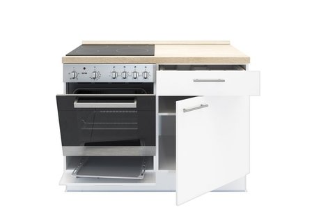 3-in-1 minikeuken 120 cm x 60 cm incl. oven + bergruimte zonder spoelbak RAI-1599