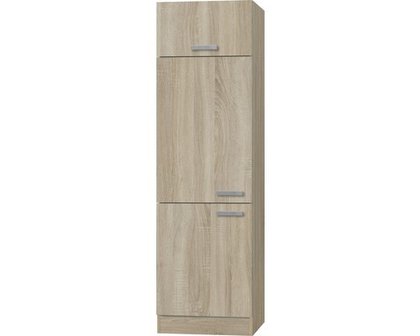Hogekast / koelkastkast Napels acacia-Decor (BxHxD) 60,0x206,8x57,1 cm HRG-0195
