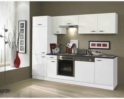 Keuken Lagos hoogglans wit 270cm OPTI-126