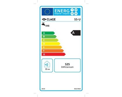 Lagedruk Onderbouw boiler EEK Een Clage S5-U - SNT 5 Liter met mengkraan P5-20412