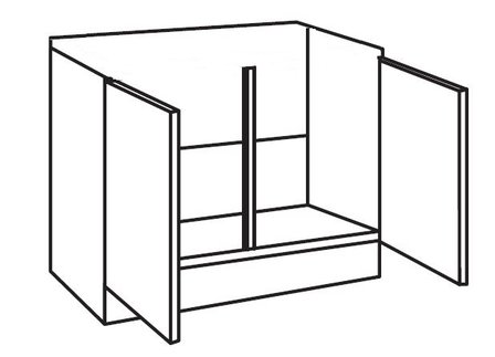 Spoelonderkast 100cm SAPLO106-9