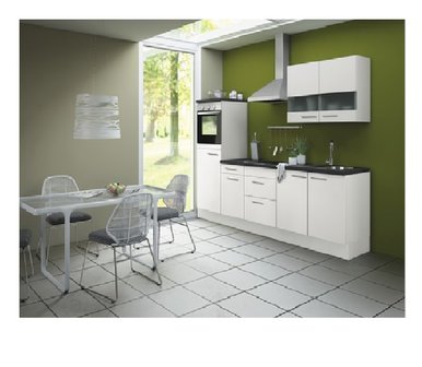 Keuken Bengt, wit 270cm White incl. Inbouwapparatuur HRG-11599