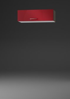 Wandkast met klepdeuren signaal rood (BxHxD) 60x34x34 cm