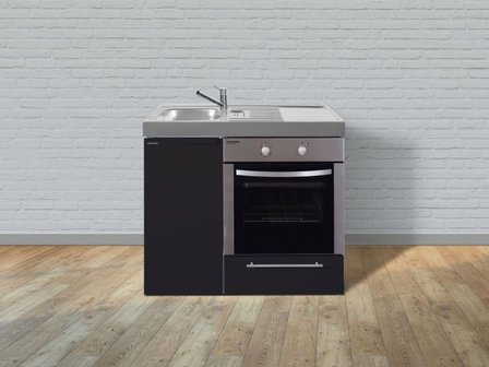 MKB 100 Zwart mat met  oven RAI-9543