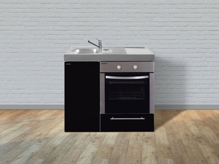 MKB 100 Zwart metalic met  oven RAI-9542