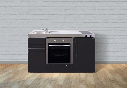 MPB 150 Zwart mat met koelkast en oven RAI-938