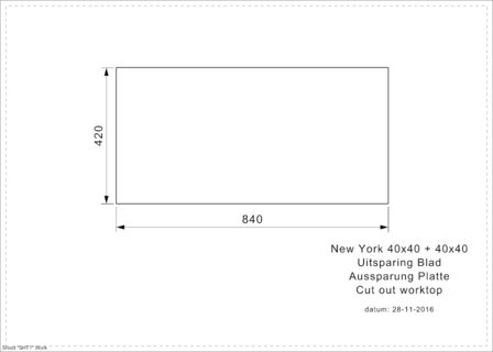 NEW YORK 40X40+40X40 (L) INTEGRATED RAI-343 