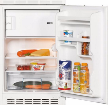 Keuken 240cm houtnerf incl koelkast, kookplaat en apothekerskast RAI-372