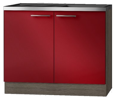 Keukenblok Imola rood 100 x 60 cm HRG-3103