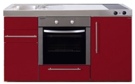 MPB 150 Rood met koelkast en oven RAI-934