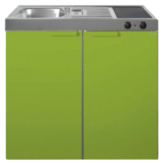 MK 100 Groen met koelkast  RAI-9524