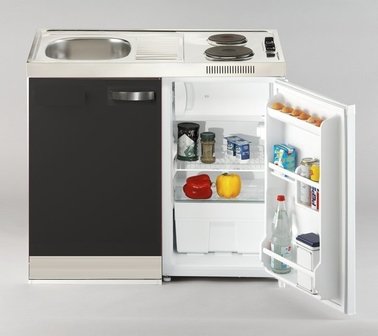 Keukenblok Faro 100cm met koelkast en e-kookplaat RAI-1662