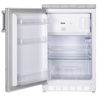 Keukenblok wit glanzend 150 cm koelkast en kookplaat met wandkasten RAI-430