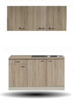 Kitchenette Padua 150cm met wandkasten RAI-159