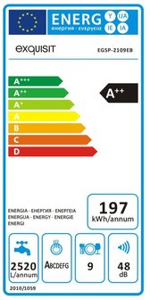 vaatwasser 45cm EGSP2109.1E-B RAI-4478