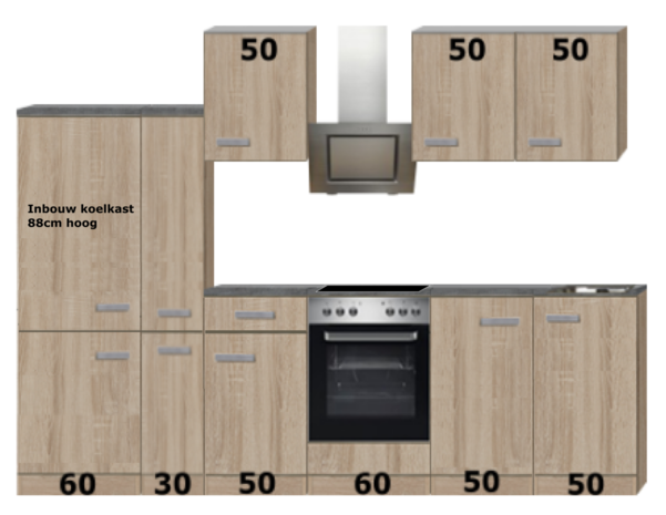 Keuken Compleet Beuken 300cm HRG-51129