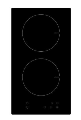 Keukenblok 200 cm Antraciet incl kookplaat, afzuigkap, vaatwasser, koelkast en magnetron RAI-189