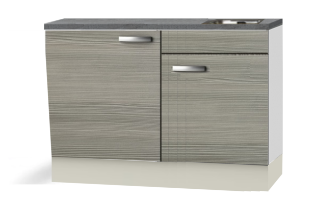 Kitchenette 120cm Vigo incl inbouw koelkast RAI-2253