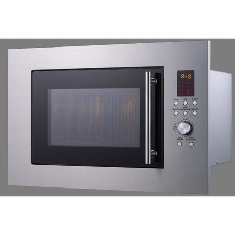Keukenblok 100cm Grijs-bruin Vigo met wandkasten en magnetron RAI-516