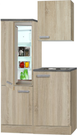 Keukenblok Padua 120cm incl. koelkast HRG-1389
