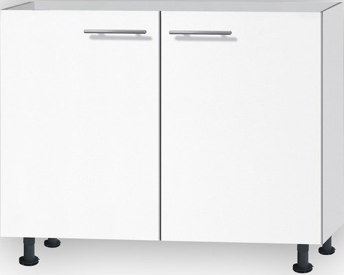 keukenblok 210cm wit mat met stelpoten en inbouw apparatuur RAI-3014