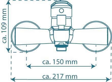 PICO ééngreepsmengkraan bad, chroom  keramische schijven  geluidsarme, verwisselbare 35 mm cartouche  Eco-Click functie en kinderbeveiliging  ½" (Ø ca. 1,9 cm) verbinding voor doucheslang  metale