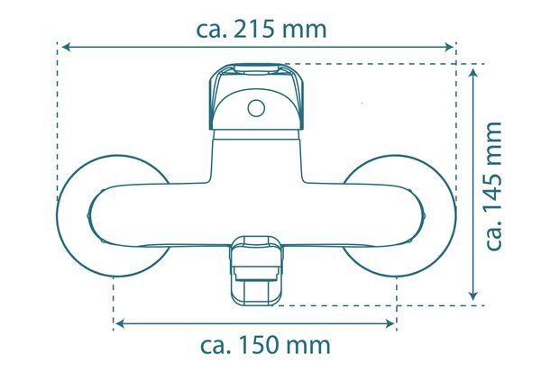 ORAZI ééngreepsmengkraan keuken, wandmontage, chroom  draaibare uitloop, lengte: ca. 20 cm  lengte uitloop (voorsprong): ca. 24,5 cm  keramische schijven  geluidsarme, verwisselbare 40 mm-cartouch