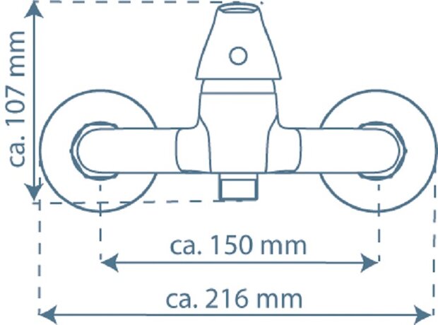 ATHOS PLUS ééngreepsmengkraan douche, chroom  keramische schijven  geluidsarme, verwisselbare 35 mm-cartouche  ½" (Ø ca. 1,9 cm) verbinding voor doucheslang  metalen greep  garantie: 3 jaar