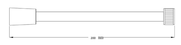 HOGAFLEX K-7 doucheslang, Silverflex, kunststof, zilver look  lengte: ca. 200 cm  ½" (Ø ca. 1,9 cm) standaard aansluiting  inclusief waterbesparende pakking  tot wel 50% minder water verbruik  ga