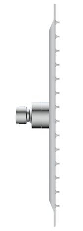 SUMBA hoofddouche, chroom  antikalk nozzles  supervlakke hoofddouche van roestvrij staal  hoofddouche: ca. 30 x 30 cm  ½" (Ø ca. 1,9 cm) aansluiting  garantie: 5 jaar